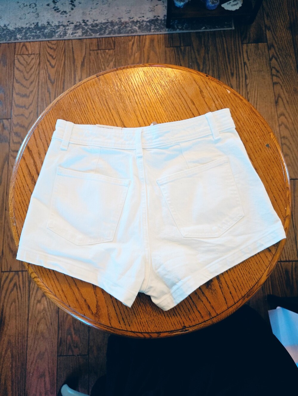 Universal Thread Sailor Shorts White High Rise Clean Front Denim 10 - Picture 3 of 6